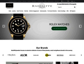 radcliffejewelers.com screenshot