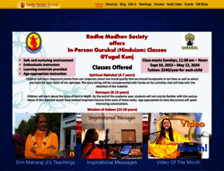 radhamadhavsociety.org screenshot