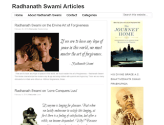 radhanathswami.info screenshot