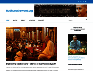 radhanathswami.org screenshot