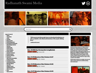 radhanathswamimedia.com screenshot