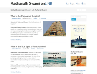 radhanathswamionline.com screenshot