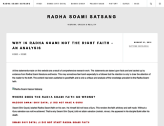 radhasoami.supremeknowledge.org screenshot