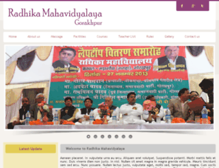 radhikacollege.com screenshot