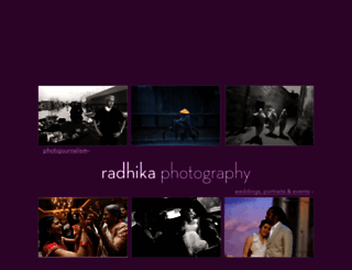 radhikaphotography.com screenshot