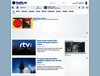 radia.sk screenshot