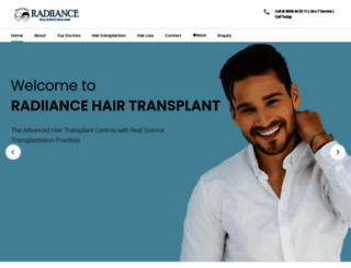 radiancehairtransplant.com screenshot