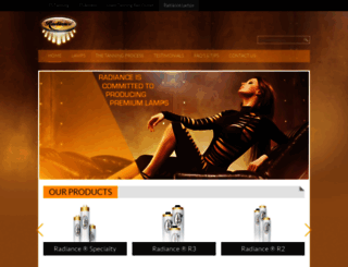 radiancelamps.com screenshot
