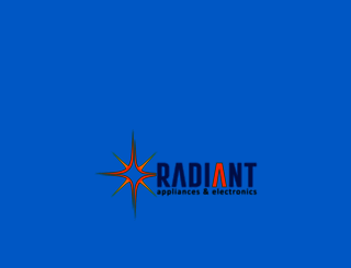 radiantappliances.com screenshot