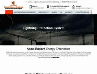 radiantenergy.co.in screenshot