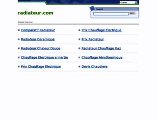 radiateur.com screenshot