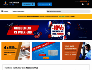radiateurplus.com screenshot