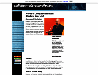 radiation-robs-your-life.com screenshot
