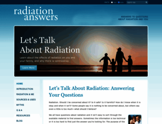 radiationanswers.org screenshot
