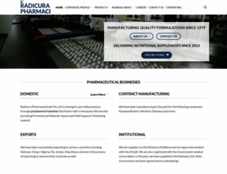 radicura.co.in screenshot