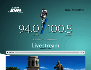radio-bnm.hr screenshot