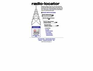 radio-locator.com screenshot