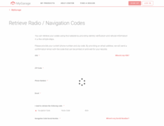 radio-navicode.honda.com screenshot
