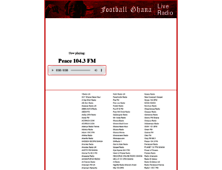 radio.footballghana.com screenshot