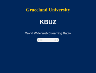radio.graceland.edu screenshot