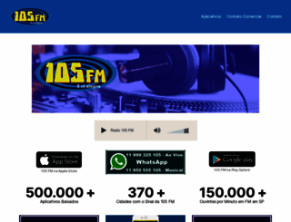 radio105fm.com.br screenshot