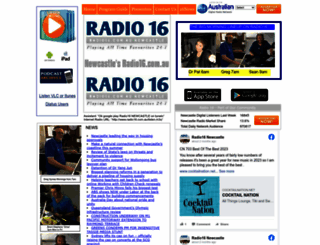 radio16.com.au screenshot