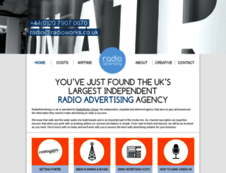 radioadvertising.co.uk screenshot