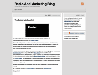 radioandmarketing.wordpress.com screenshot