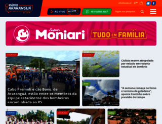 radioararangua.com.br screenshot