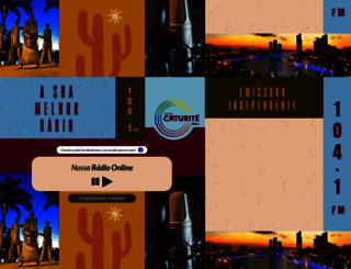 radiocaturite.com.br screenshot