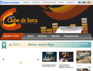 radioclube.diariodeararuna.com.br screenshot