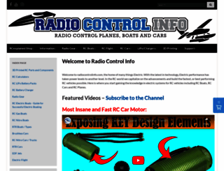 radiocontrolinfo.com screenshot