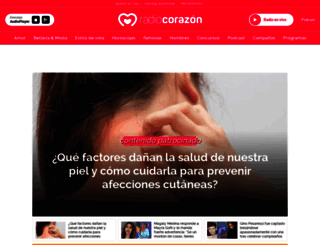 radiocorazon.com.pe screenshot