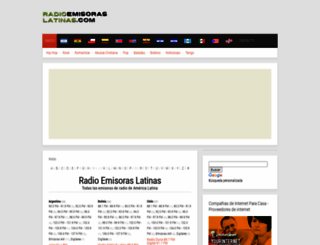 radioemisoraslatinas.com screenshot