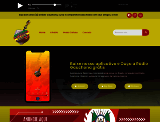 radiogauchona.com.br screenshot