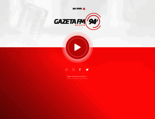 radiogazeta.fm.br screenshot