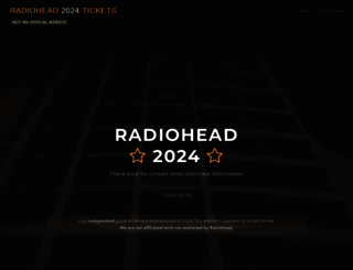 radiohead2022.com screenshot