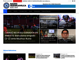 radiohuancavilca.com.ec screenshot