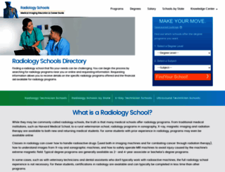 radiology-schools.com screenshot