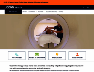 radiology.uchc.edu screenshot