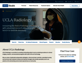 radiology.ucla.edu screenshot