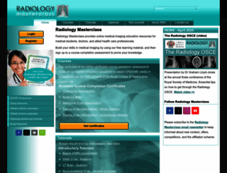 radiologymasterclass.co.uk screenshot