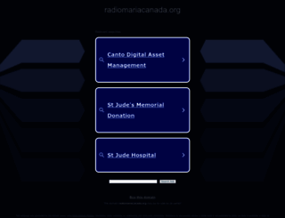 radiomariacanada.org screenshot