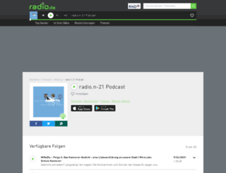 radion21.radio.de screenshot