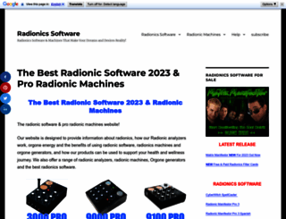 radionicsoftware.info screenshot