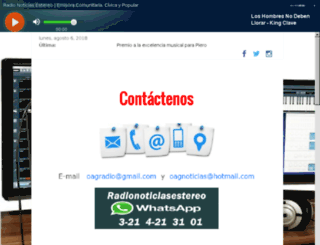 radionoticiasestereo.com screenshot