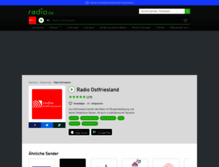 radioostfriesland.radio.de screenshot