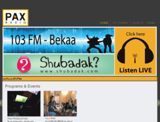 radiopaxbekaa.com screenshot