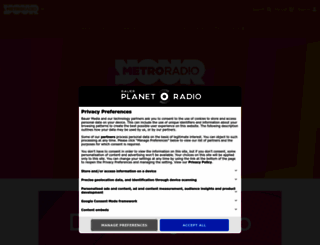radioplayer.metroradio.co.uk screenshot