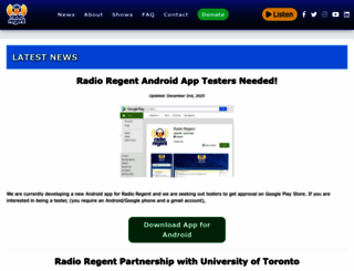radioregent.com screenshot